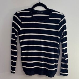 Zara striped navy/white top